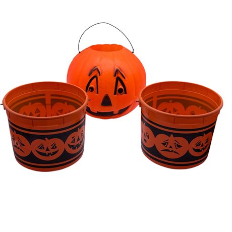 Halloween Jack-O-Lantern / Pumpkin Buckets