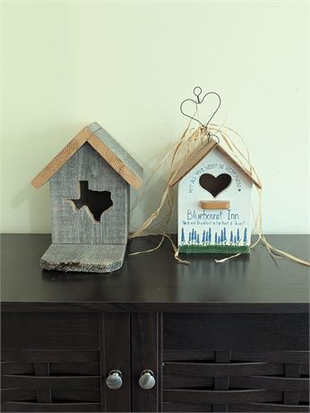 Lot 2 Texas Themed Birdhouses