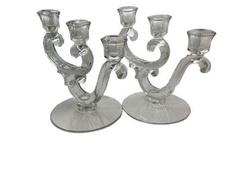 Vintage pair of Crystal candelabra’s