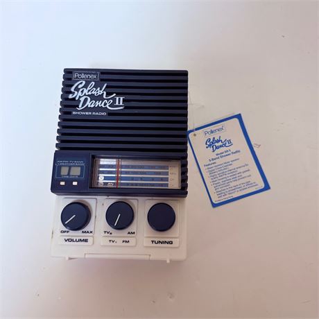 Vintage Splash Shower Radio