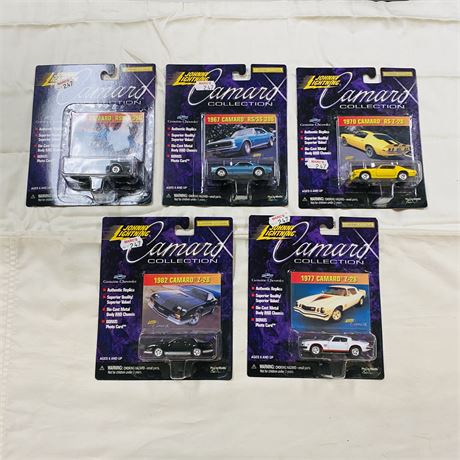 6 Johnny Lightning Camaro Collection Cars