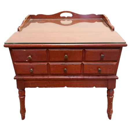 Colonial Style Cherry Side Table