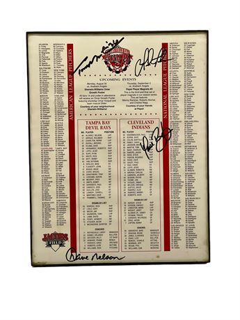 Signed Indians Schedule