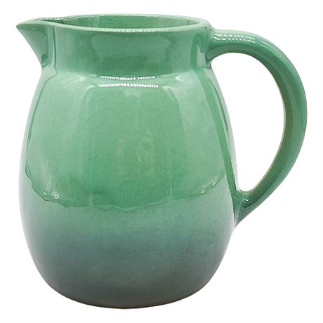 Vintage Roseville Pottery Utility Ware Green 6" Pitcher