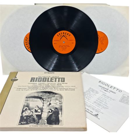 3 LP Set, Giuseppe Verdi--Rigoletto