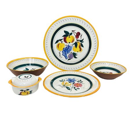 Stangle Pottery Fruit & Garden Flower Lot