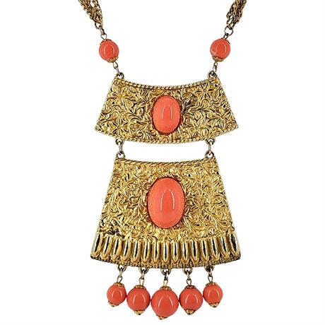 Unsigned Vintage GOLDETTE Statement Necklace
