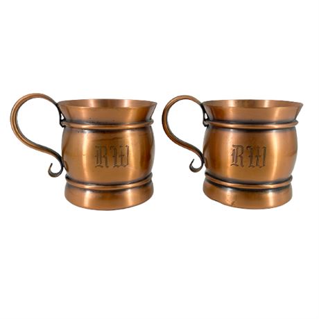 Gregorian Solid Copper Moscow Mule Mugs