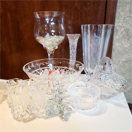 Chipped Crystal Lot, Incl. Waterford, Orrefors, Etc.