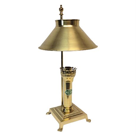 Vintage Brass Orient Express Lamp, Needs Repair