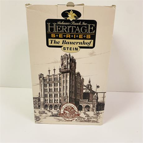 Budweiser The Bauernhof Stein Mint in Orig Box