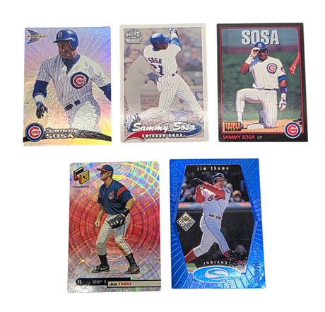 Sammy Sosa & Jim Thome Baseball Cards