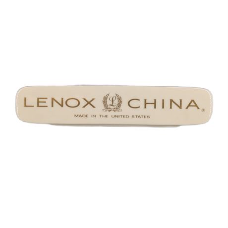 Lenox China Display Sign Made in the United States Company Logo