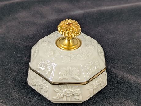 Lenox Birthstone November Trinket Box Octagon
