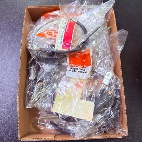 12 NOS Harley Davidson Brake Cables w/ Switches