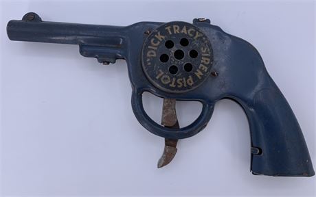 Vintage Detective Dick Tracy Siren Pistol, Toy Gun