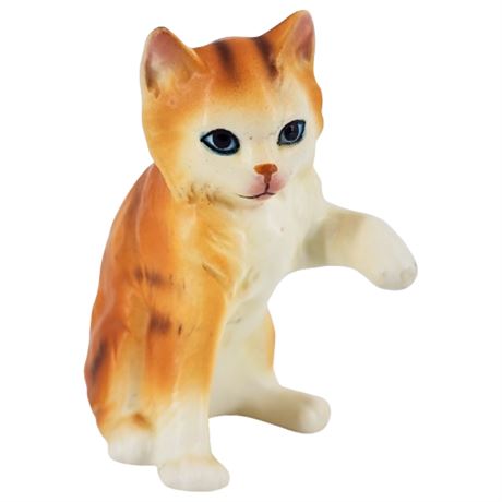 Vintage Napcoware Ceramic Orange Cat Figurine