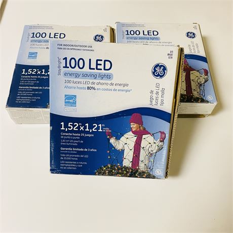 3 Boxes of Xmas Lights