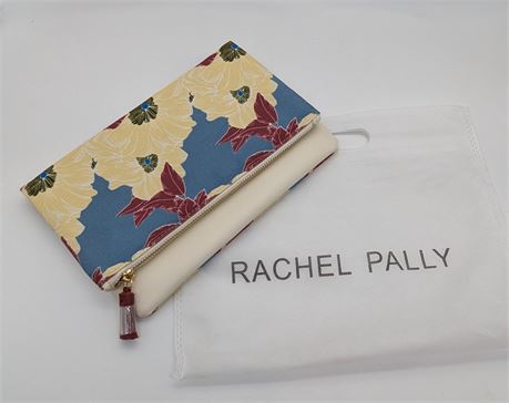 New Rachel Polly Reversible Handbag Clutch Fabric & Faux Leather