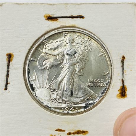 AU 1943 Walking Liberty Half Dollar