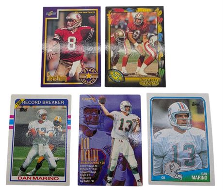 Dan Marino & Steve Young Football Cards