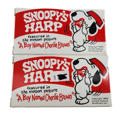 1969 Repro Snoopy's Harps - Set of 2