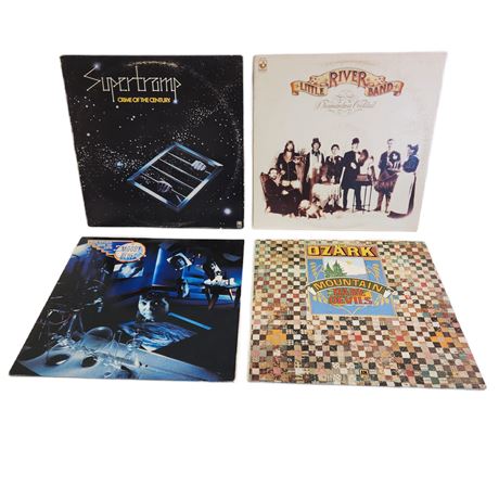 Vintage Vinyl Classic Rock Record Lot, 12"
