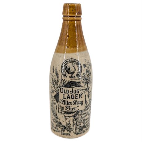 Vintage Old Jug Lager Stoneware Morlein Brewing Company