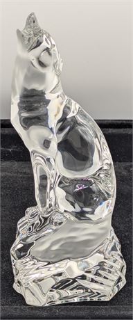 Signed Lenox wolf crystal figurine sculpture "the kipper of the wild"