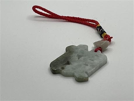 Carved natural jade Japanese souvenir