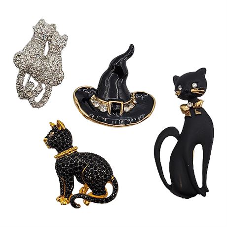 Cat Brooch Collection