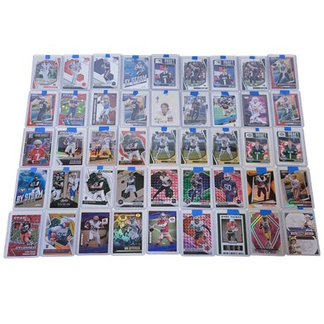 Large Sleeved Football Trading Card Lot #2