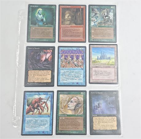1994 Magic The Gathering cards, Lot of 9