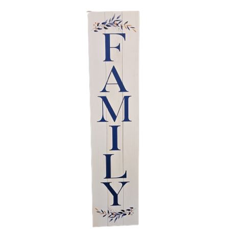 Wood "Family" Sign