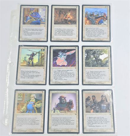 1994 Magic The Gathering cards, Lot of 9