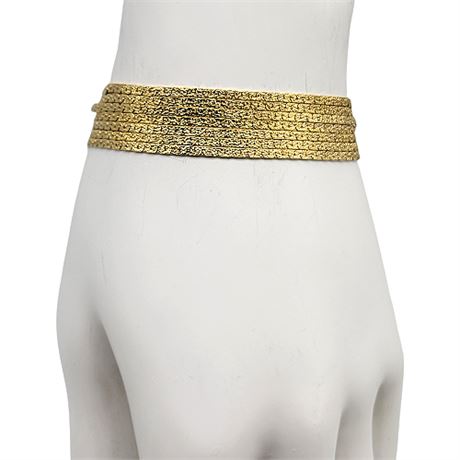 Monet Multi-Strand Gold Tone Chain Bracelet