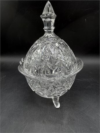 Footed Crystal Candy Dish