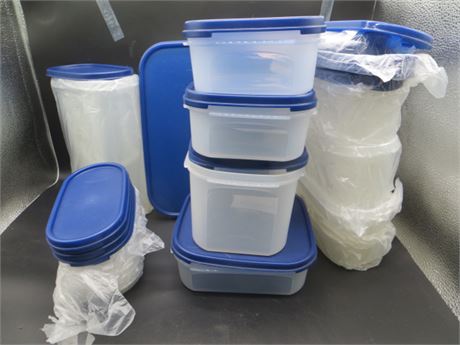 NEW VINTAGE TUPPERWARE 14 MODULAR MATES CONTAINERS