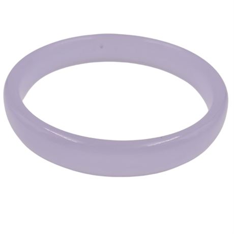 Opaque Purple Glass Bangle Bracelet