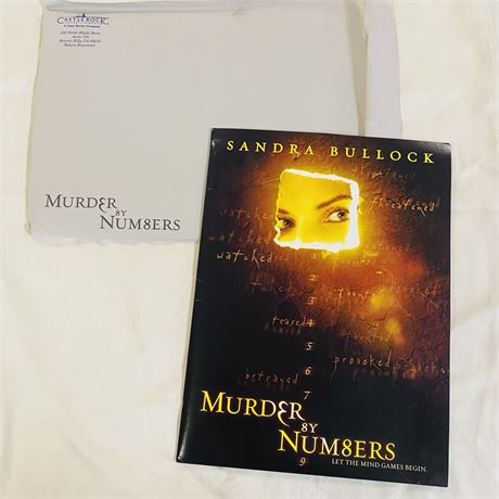Murder By Numbers Original Production Press Kit