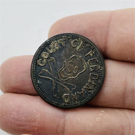 ‘Piece of Eight’ Scull & Crossbones Token