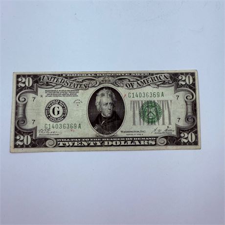 1928 $20 Bill