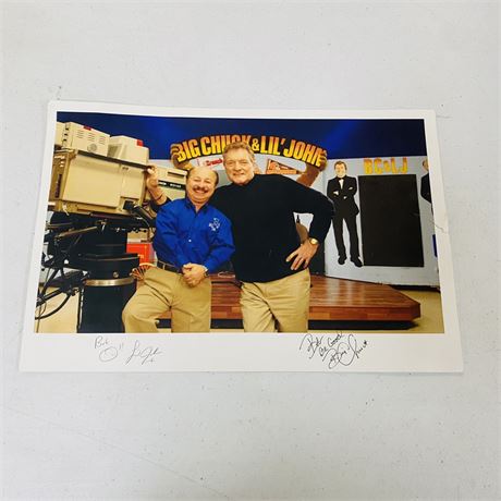 Big Chuck + Little John Signed Photo