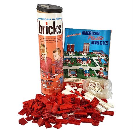 Vintage Halsam American Plastic Bricks, 1 of 2
