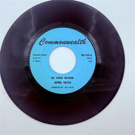 April Silva In Cold Blood / Under My Thumb 45 Vinyl Record