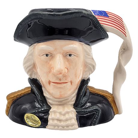 Papel Great Americans Hand Painted George Washington Toby Mug