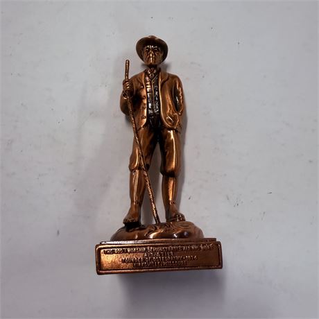 Vintage Dr. A.T Still Brass Statuette