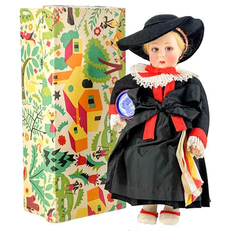 Vintage Early Lenci "Castlerotto" Fine Art Felt Doll