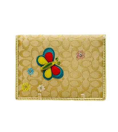 Vtg Rare Coach Butterfly Passport/Wallet