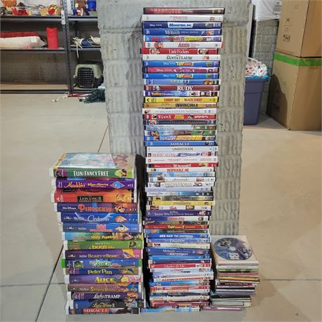 Large DVD / VHS / CD Lot